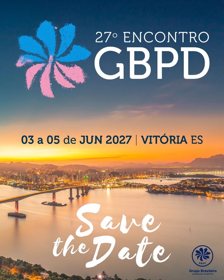Vista de Vitória ao pôr do sol - save the date